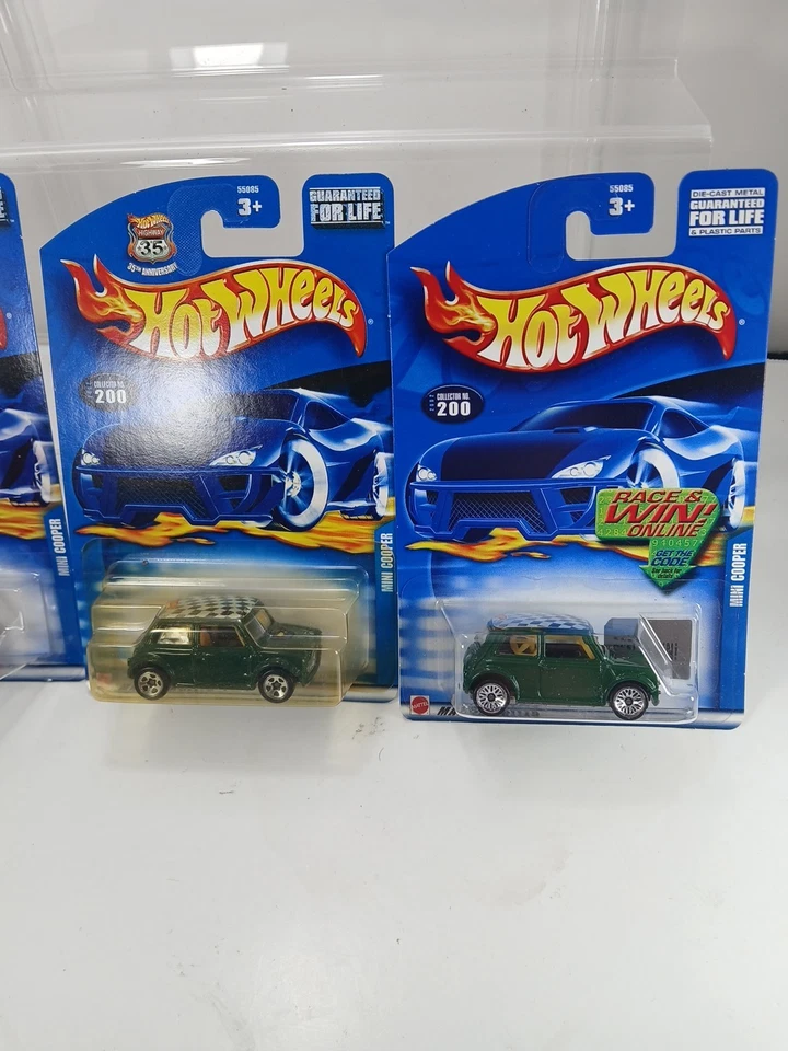 Hot Wheels Lot Of 3 Mini Cooper Variations 2002 Collector No.200 - Image 2 of 4