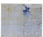 Civil War Patriotic Lettersheet Used with letter Gen Lyon