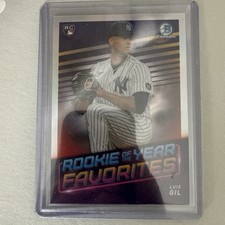 LUIS GIL 2022 BOWMAN CHROME ROOKIE OF THE YEAR FAVORITES YANKEES RC Royce-15 