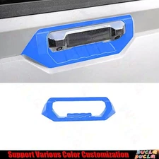 Tailgate Door Handle Bowl Decor Frame 1* For Toyota Tundra 2022-2024 Blue Bright