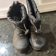 North Side Waterproof Snow Boot Size 5 Black Kids Youth Winter Boots
