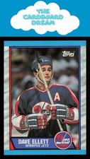 Dave Ellett 1989-90 Topps #69 Winnipeg Jets Hockey Card