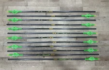 12x Gold Tip Hunter XT, 340 sp, 27.5in, Green Blazer, Complete Arrows