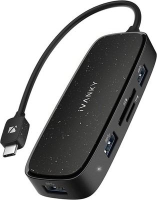 7-in-1 USB C Docking Station 4K HDMI 87W PD SD/TF USB 3.0 Hub MacBook Dell HP