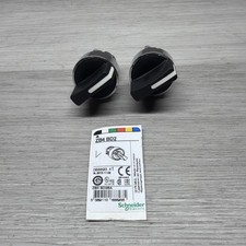 Lot Of 2 Schneider ZB4 BD2 Selector Switch Operator, 2 Position Maintained, New