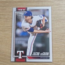 Topps 2025 Bowman Base Set Jacob deGrom Texas Rangers MLB Card #28