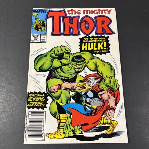 The Mighty Thor #385 Marvel Comics 1987 Hulk Battle Thor Copper Age Comic JL - Picture 1 of 7