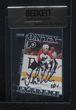BAS 1999 Topps Stadium Club Onyx Extreme John LeClair Seal of Authenticity 3c7