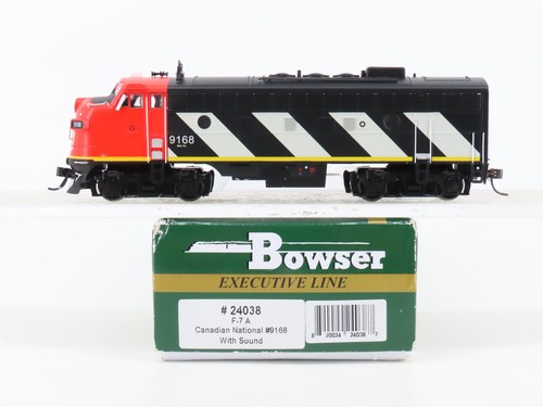 HO Bowser Executive 24038 CN Canadian National F7A diésel #9168 con CCC y sonido | Zustand: Used