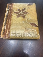 Hand made leaf photo album   Hawaii  