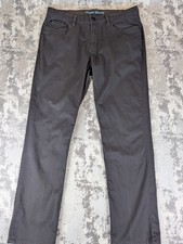 English Laundry Men's Chino Pants Gray Sz 34 Flat Front 35"W 32"L Straight GUC