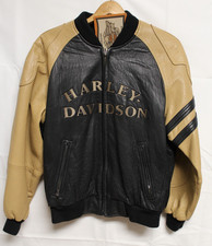 Vintage Harley Davidson Leather Jacket(M) Reinforced elbows with Sherpa lining