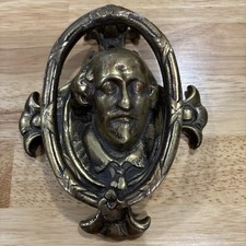 Antique/Rare Bronze 19th Century William Shakespeare Door Knocker