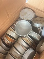 Lot of 240 Commercial 8" x 2" Round Layer Cake Pans Aluminum Bakery Baking Mold