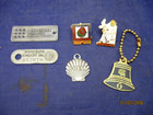 Lot of 4 Keychain Tags and 2 Commemmorative Pins - Vintage — photo 1
