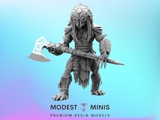 Feral Skull Hunter Berserker Bear - Resin Sci...