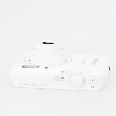 Nikon COOLPIX S01 White Compact Digital Camera 10MP Touchscreen