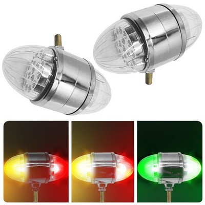 dreamdragon 2PCS 17 LED Dual Revolution Amber Red Turn Signal & Marker to Gre...