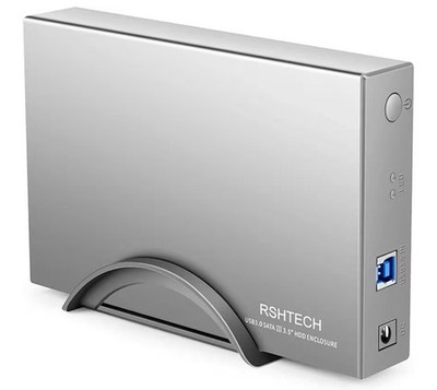 RSH TECH RSH-339 3.5in USB 3.0 to SATA Aluminum HDD Enclosure Case (8TB HDD)