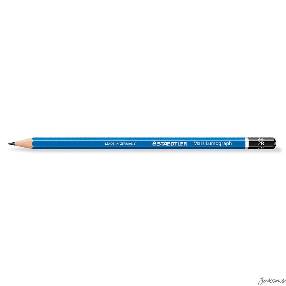 Staedtler Mars Lumograph Pencil Wood 2B For Writing Drawing Sketching