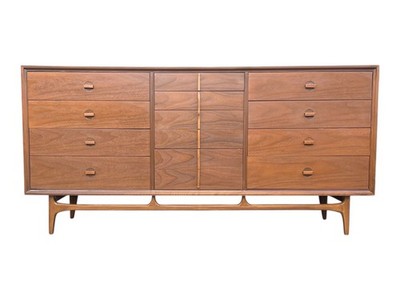 low and long dresser HOLD** QUALITY Designer Mid Century Danish Modern SOLID Teak Scan Coll  Longboy Low and Long Dresser Scandinavian Collection 6 Drawers
