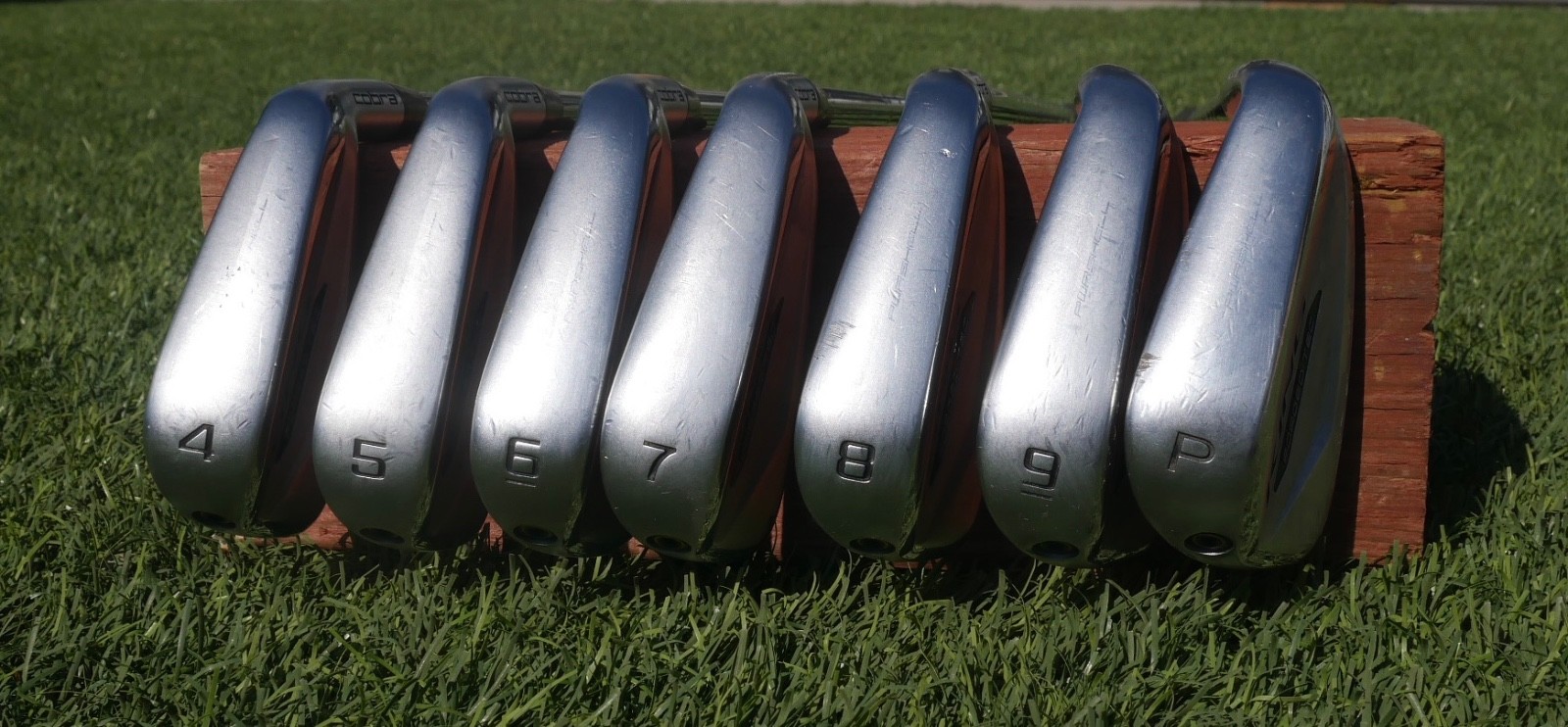 Cobra King Forged Tec Golf Iron Set 4 to PW Stiff KBS Steel Shaft RH 7 Clubs