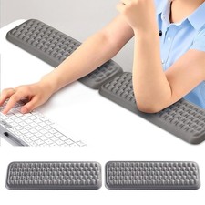 2 PCS Gray LShaped Desk Wrist Rest Elbow Forearm Comfort Memory Foam Cushion