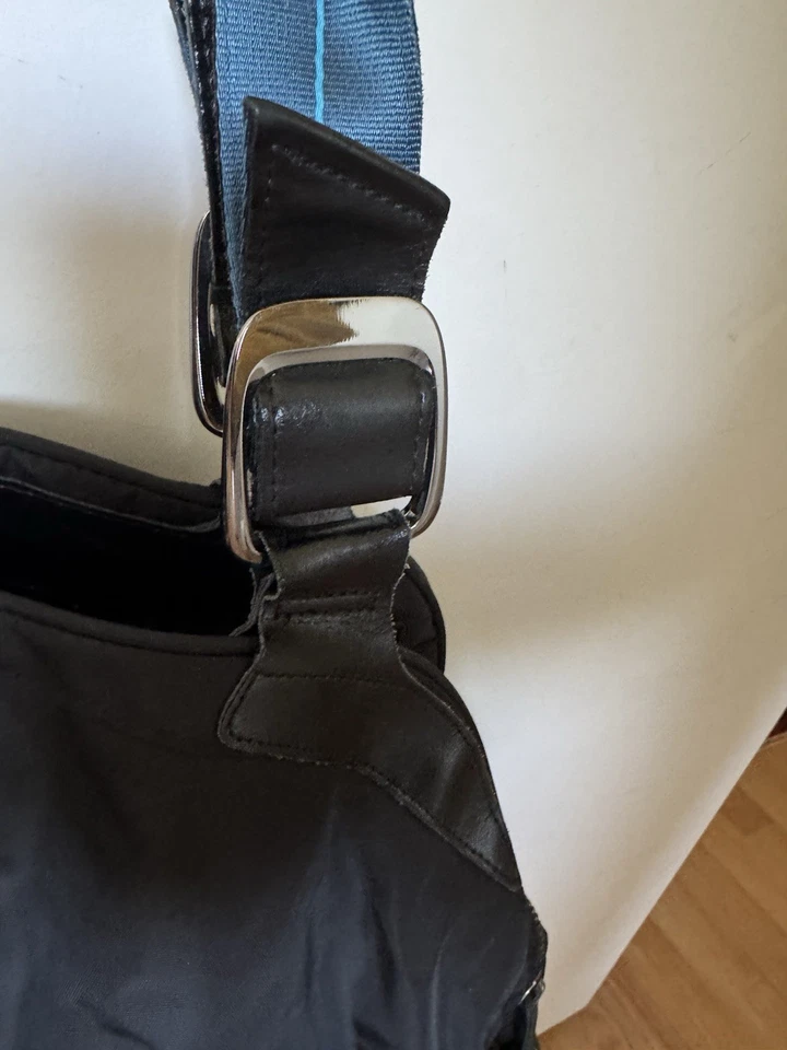 RARO Nike Monika Club Bolso de Entrenamiento de Lujo Azul Nylon Cuero BA2766 338 Foto 4 de 4