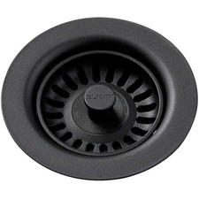 Elkay LKQS35 3-1/2" Basket Strainer Black