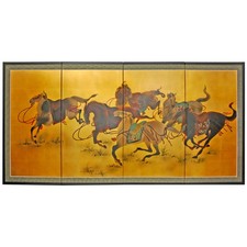 36 Riders in the Storm on Gold Leaf