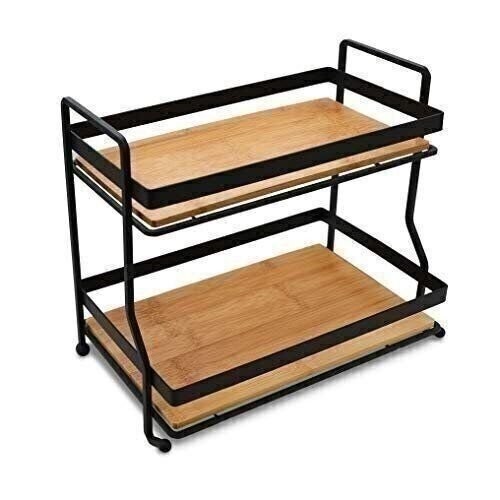 AQ Organizational 2-Tier Home Storage Tray for Vanity, Dresser, Bathroom, or... - Picture 1 of 7