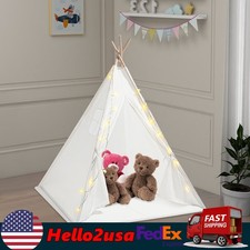 Kids Indoor Play Tent with Lights - Spacious Playhouse for 1-3 Children