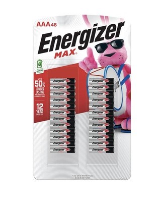 Energizer MAX AAA Alkaline Batteries, 48 pk.