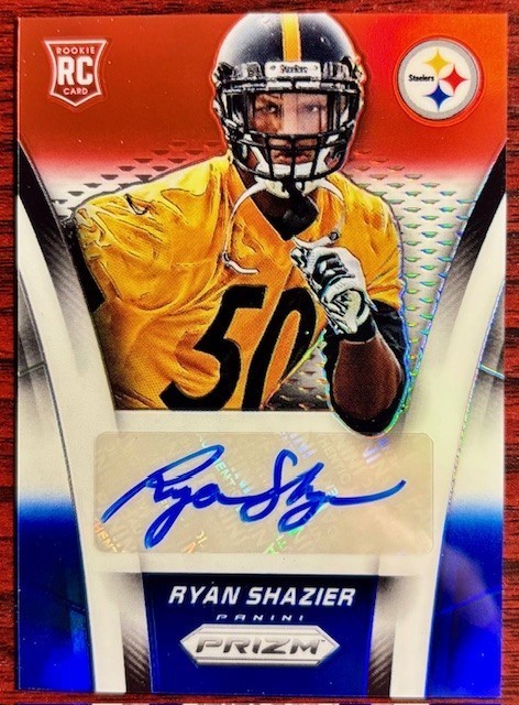 Ryan Shazier Panini Prizm Autograph Rookies #ARRS Red White and Blue