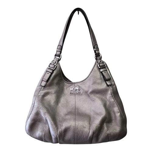 Borsa a tracolla Coach Madison bronzo metallizzato oro pelle 3 scomparti LEGGI