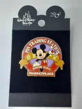 Downtown Disney Marketplace Pin Trading Station Logo Mickey Mouse DTD Pin Event