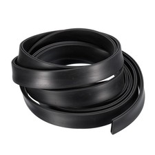 15/64"x 25/32"x 8.2ft Rubber U Channel Edge Trim Flat Fits 1.5-2mm Edge, Black