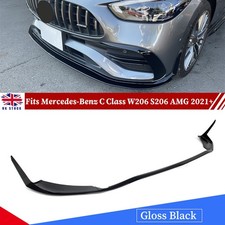 Front Bumper Spoiler Splitter Lip For Mercedes-Benz C Class W206 S206 AMG 2021+