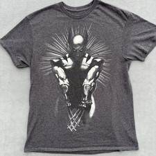 Marvel Wolverine T shirt Mens Medium Gray Short Sleeve Claws Mutant X-Men