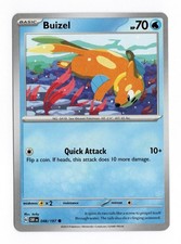 Buizel 048/197 Obsidian Flames Pokemon Common NM 2023 Scarlet & Violet English
