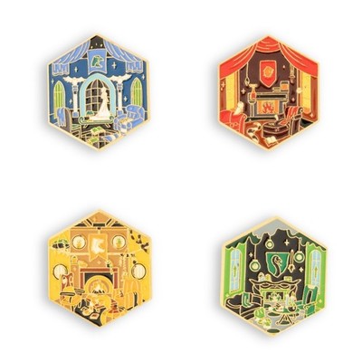Harry Potter Hogwarts Common Rooms Enamel Pin Gryffindor Slytherin Ravenclaw