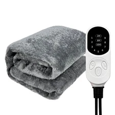 72W Heated Car Blanket Flannel Electric Car Blanket 12V Camping Electric Bla MOY