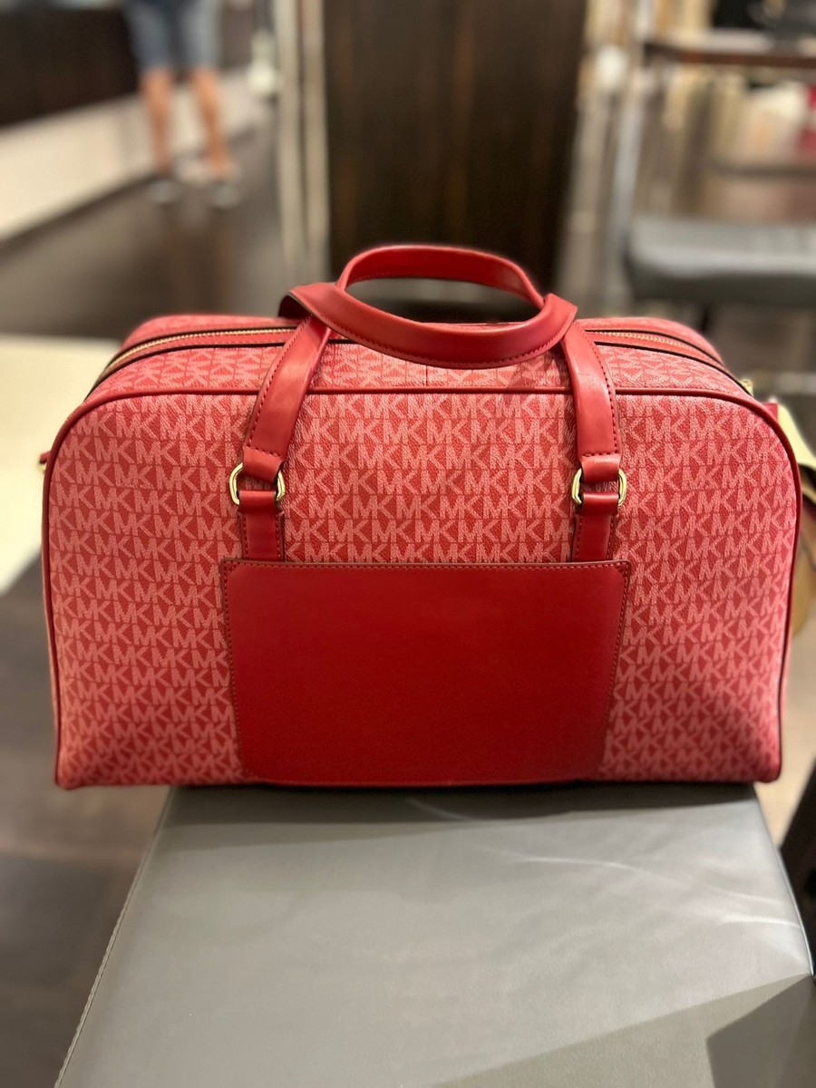 Michael Kors Jet Set Travel Women XL Signature MK Logo Weekender