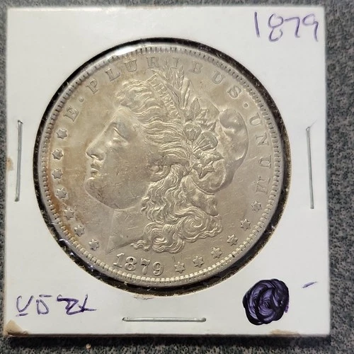 1879 Morgan Dollar $1 One Dollar Silver Coin Uncertified 0.9 Fineness  #242