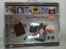 Innovage Products Digital Photo Album W/ Keychain Stores 60 Images Rechargeable