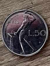 Moneta rara italiana 50 lire del 1980  x collezionisti 