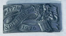 Belt Buckle Spirit of America 1776 1976 Bicentennial Drummers Patriots Stars USA