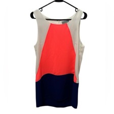 Skies Are Blue Color Block Shift Dress Size Large