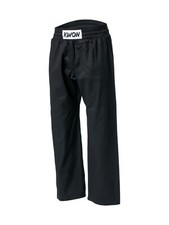 KWON Kickboxhose 100% Baumwolle, schwarz 150-200cm. Karate, Wing Tsun, usw.  8Oz