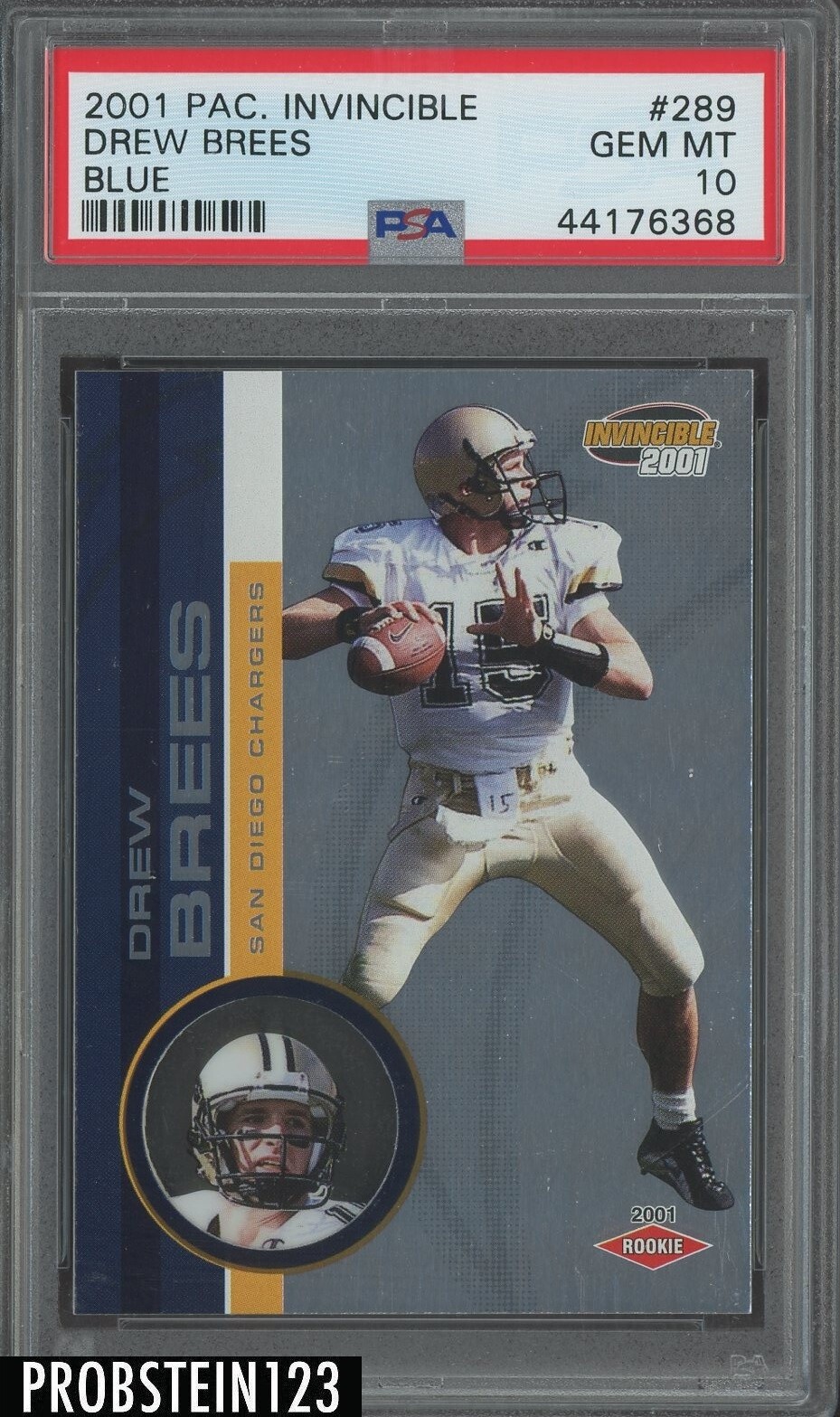 Drew Brees Pacific Invincible #289 Blue